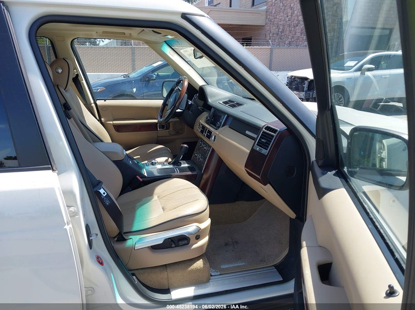 2010 Land rover RANGE ROVER VIN SALMF1D46AA324108 IAAI salvage auction — Burn Engine, Salvage (California), sold $400 on 2026-07-20 (photo 5)