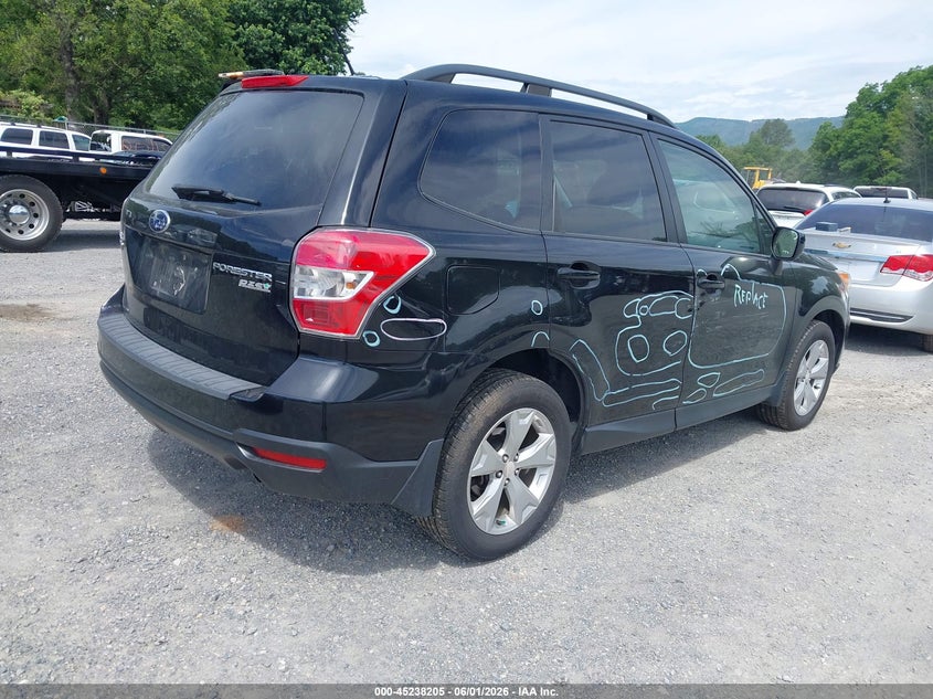 2015 Subaru Forester VIN JF2SJADC5FH818352 IAAI salvage auction — FRONT END, Clear (Virginia), sold $25 on 2026-07-28 (photo 4)