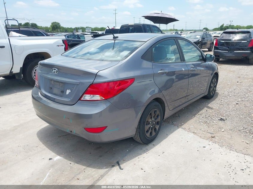 2017 Hyundai Accent VIN KMHCT4AE7HU308109 IAAI salvage auction — THEFT, Salvage Title, sold $650 on 2026-07-20 (photo 4)