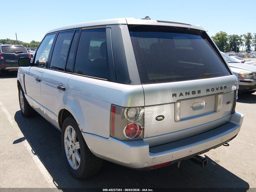 2007 Land rover RANGE ROVER VIN SALME15407A262070 IAAI salvage auction — REAR END, Salvage (New Jersey), sold $575 on 2026-07-20 (photo 3)