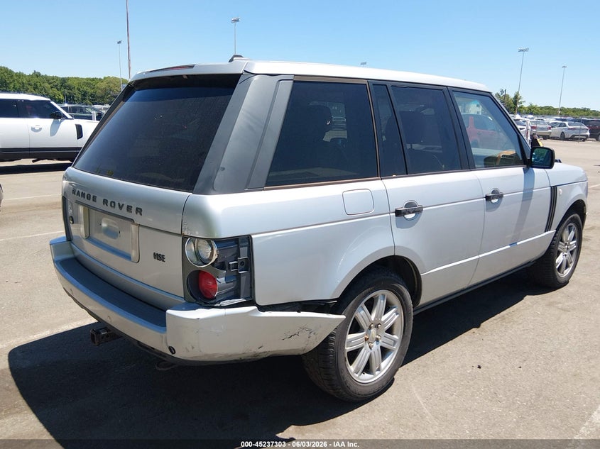 2007 Land rover RANGE ROVER VIN SALME15407A262070 IAAI salvage auction — REAR END, Salvage (New Jersey), sold $575 on 2026-07-20 (photo 6)
