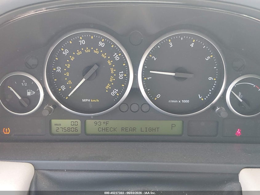 2007 Land rover RANGE ROVER VIN SALME15407A262070 IAAI salvage auction — REAR END, Salvage (New Jersey), sold $575 on 2026-07-20 (photo 7)