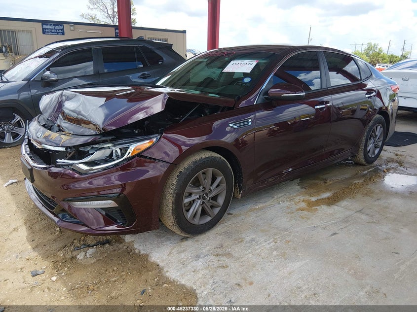 2020 Kia Optima VIN 5XXGT4L36LG418794 IAAI salvage auction — FRONT END, Salvage Title, sold $2,650 on 2026-07-14 (photo 2)