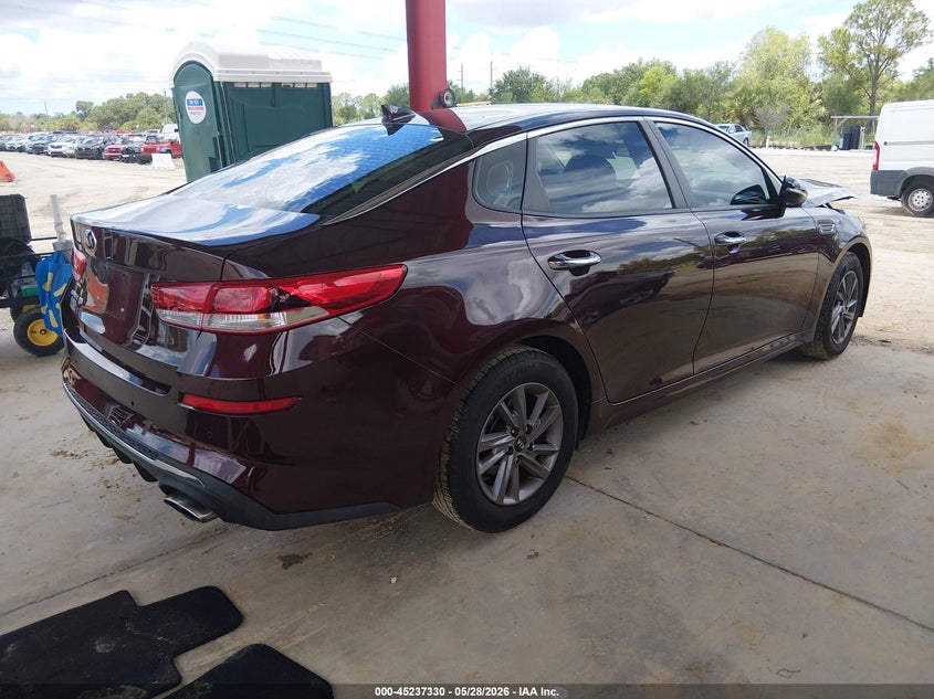 2020 Kia Optima VIN 5XXGT4L36LG418794 IAAI salvage auction — FRONT END, Salvage Title, sold $2,650 on 2026-07-14 (photo 4)