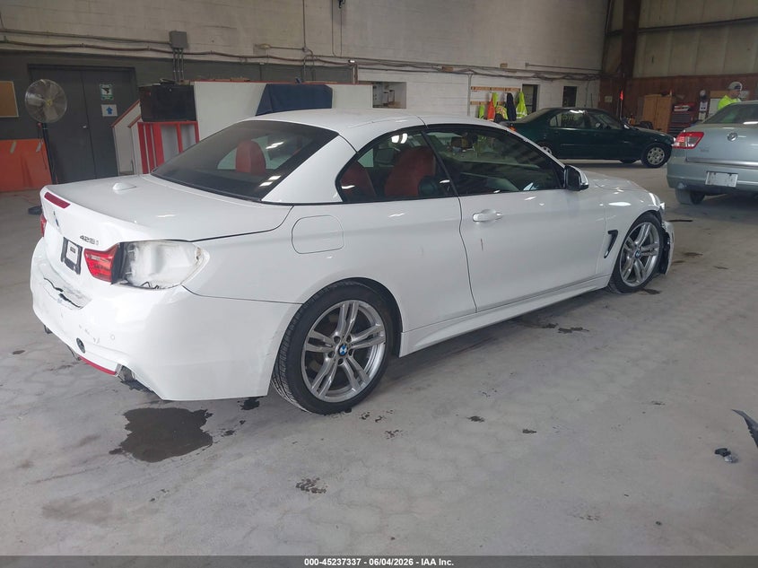 2014 BMW 4er VIN WBA3V9C55EP798467 IAAI salvage auction — FRONT & REAR, Salvage Title, sold $3,100 on 2026-07-17 (photo 4)