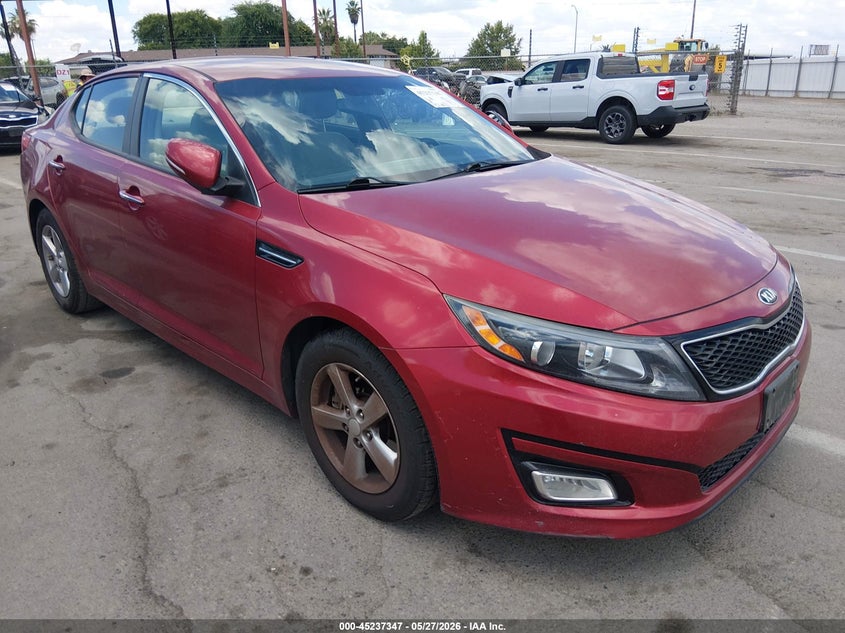 2015 Kia Optima VIN 5XXGM4A76FG428569 IAAI salvage auction — NORMAL WEAR, Clear - Dealer Only (California), sold $1,075 on 2026-07-07 (photo 1)