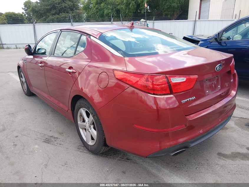 2015 Kia Optima VIN 5XXGM4A76FG428569 IAAI salvage auction — NORMAL WEAR, Clear - Dealer Only (California), sold $1,075 on 2026-07-07 (photo 3)