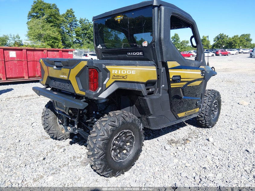 2024 Kawasaki VIN JKAWFCE17RB502625 IAAI salvage auction — LEFT FRONT, Salvage (West Virginia), sold $5,500 on 2026-07-29 (photo 4)