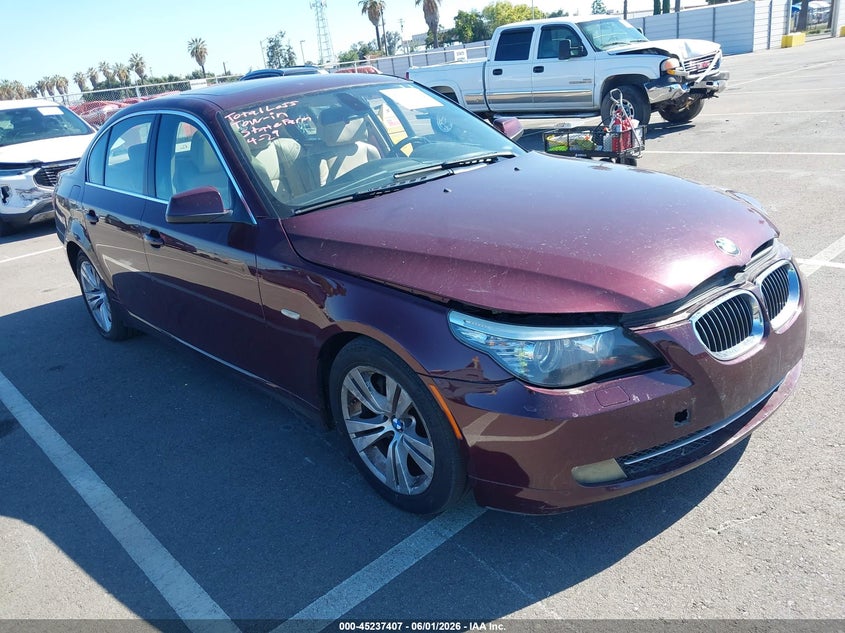 2010 BMW 5 series VIN WBANU5C50AC442112 IAAI salvage auction — LEFT SIDE, Salvage (California), sold $300 on 2026-07-28 (photo 1)