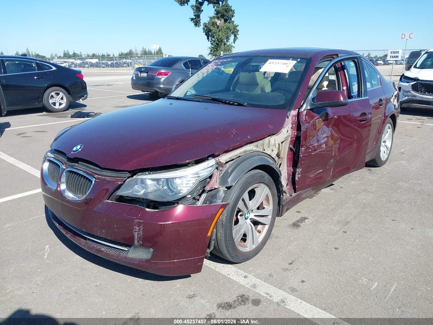 2010 BMW 5 series VIN WBANU5C50AC442112 IAAI salvage auction — LEFT SIDE, Salvage (California), sold $300 on 2026-07-28 (photo 2)