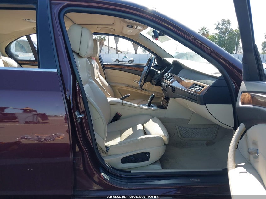 2010 BMW 5 series VIN WBANU5C50AC442112 IAAI salvage auction — LEFT SIDE, Salvage (California), sold $300 on 2026-07-28 (photo 5)