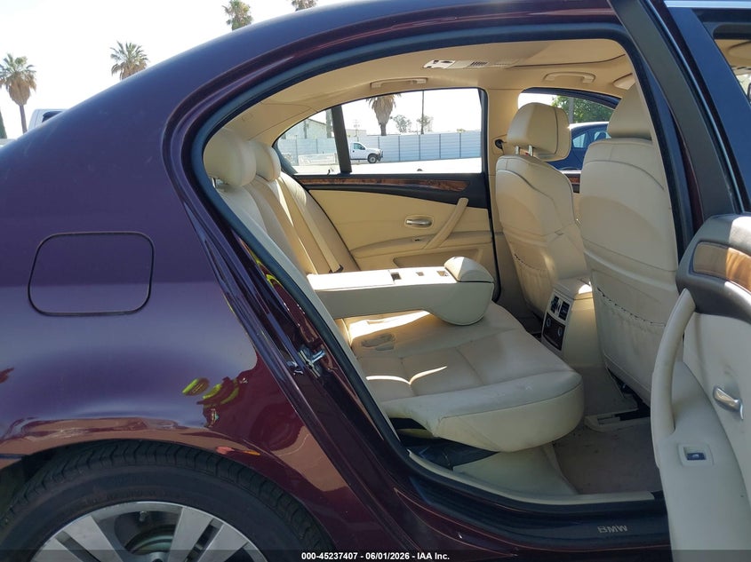 2010 BMW 5 series VIN WBANU5C50AC442112 IAAI salvage auction — LEFT SIDE, Salvage (California), sold $300 on 2026-07-28 (photo 8)