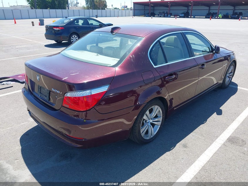 2010 BMW 5 series VIN WBANU5C50AC442112 IAAI salvage auction — LEFT SIDE, Salvage (California), sold $300 on 2026-07-28 (photo 4)