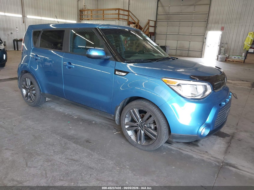 2015 Kia Soul VIN KNDJP3A58F7158176 IAAI salvage auction — LEFT SIDE, Salvage Title, sold $1,450 on 2026-07-07 (photo 1)