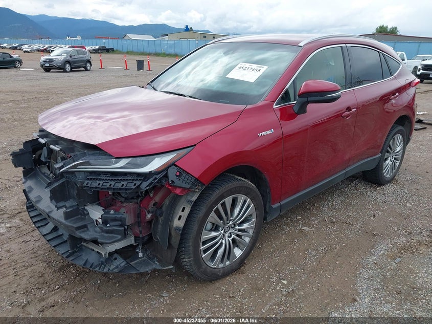 2021 Toyota Venza VIN JTEAAAAHXMJ067647 IAAI salvage auction — RIGHT FRONT, Salvage Title, sold $8,100 on 2026-07-29 (photo 2)