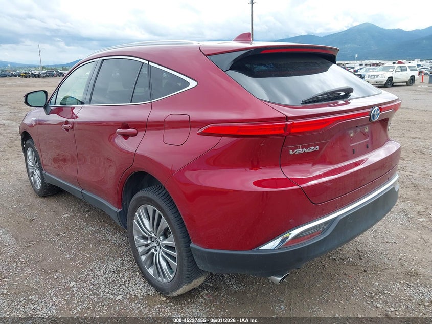 2021 Toyota Venza VIN JTEAAAAHXMJ067647 IAAI salvage auction — RIGHT FRONT, Salvage Title, sold $8,100 on 2026-07-29 (photo 3)
