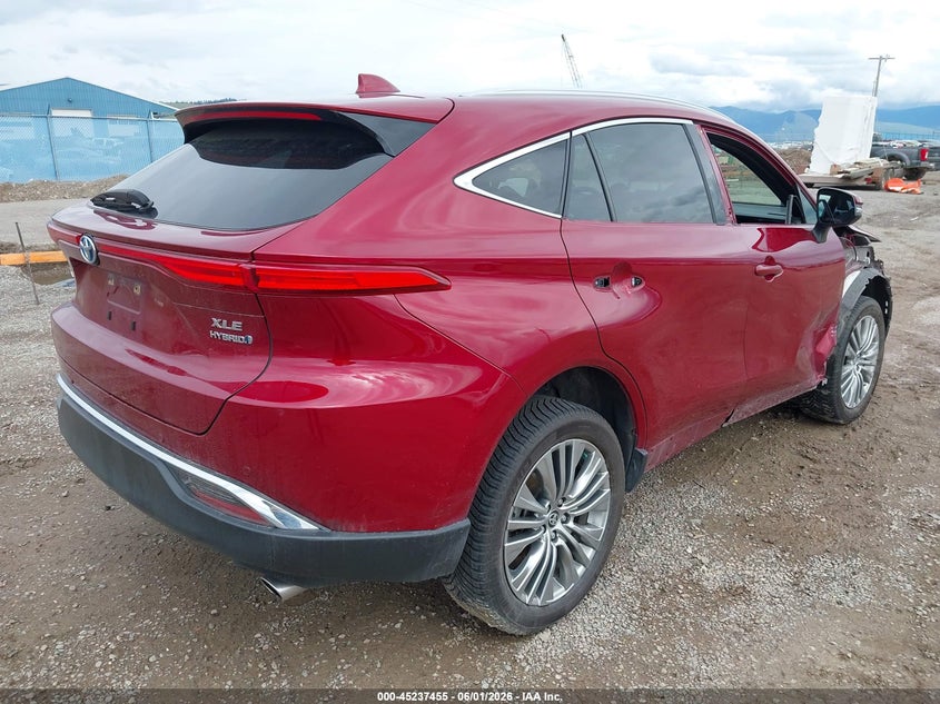2021 Toyota Venza VIN JTEAAAAHXMJ067647 IAAI salvage auction — RIGHT FRONT, Salvage Title, sold $8,100 on 2026-07-29 (photo 4)