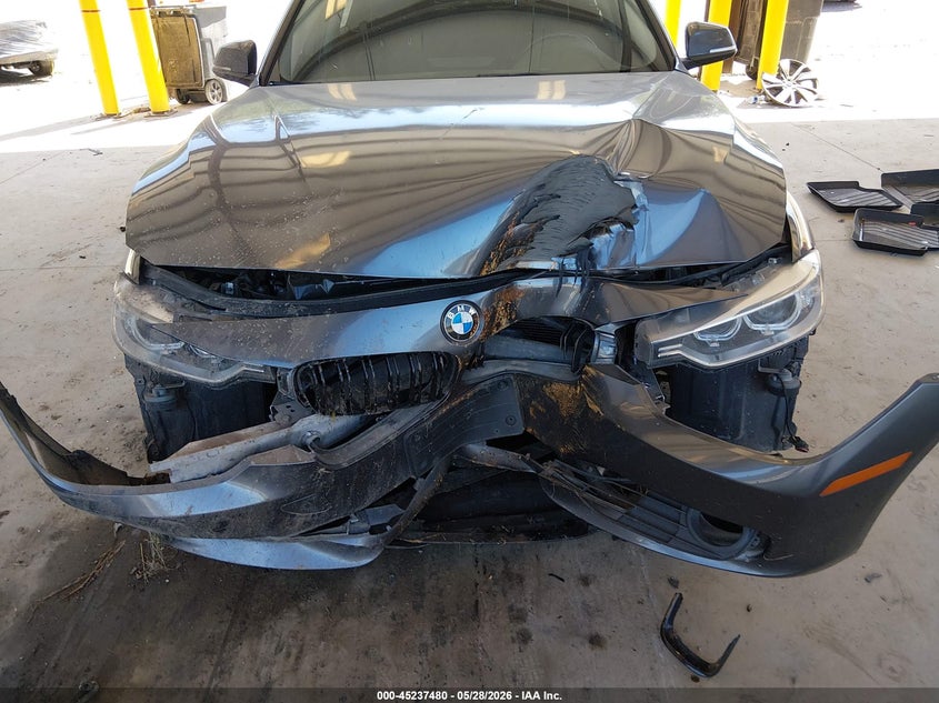 2014 BMW 3er VIN WBA3C1C56EK113378 IAAI salvage auction — FRONT END, Salvage Title, sold $600 on 2026-07-15 (photo 6)