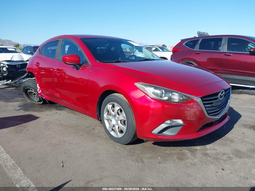 2016 Mazda 3 VIN JM1BM1J79G1289186 IAAI salvage auction — RIGHT REAR, Salvage Title, sold $1,325 on 2026-07-21 (photo 1)