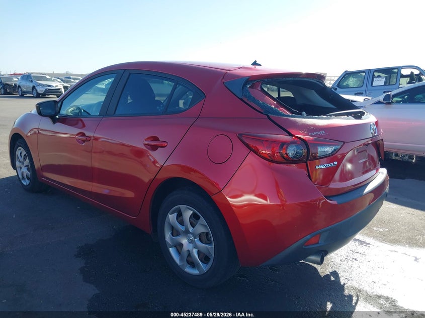 2016 Mazda 3 VIN JM1BM1J79G1289186 IAAI salvage auction — RIGHT REAR, Salvage Title, sold $1,325 on 2026-07-21 (photo 3)