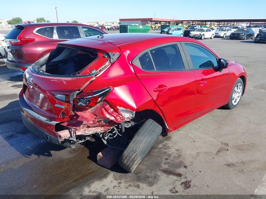 2016 Mazda 3 VIN JM1BM1J79G1289186 IAAI salvage auction — RIGHT REAR, Salvage Title, sold $1,325 on 2026-07-21 (photo 4)