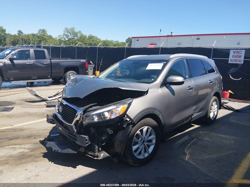 2018 Kia Sorento VIN 5XYPG4A3XJG407474 IAAI salvage auction — FRONT END, Salvage (South Carolina), sold $525 on 2026-07-29 (photo 2)