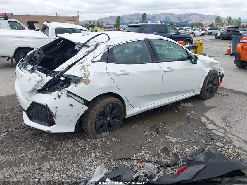 2019 Honda Civic VIN SHHFK7H65KU417493 IAAI salvage auction — FRONT & REAR, Salvage Title, sold $850 on 2026-07-29 (photo 4)