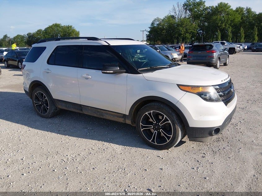 2015 Ford Explorer VIN 1FM5K8GT3FGA19586 IAAI salvage auction — HAIL, Salvage Title, sold $2,000 on 2026-07-27 (photo 1)
