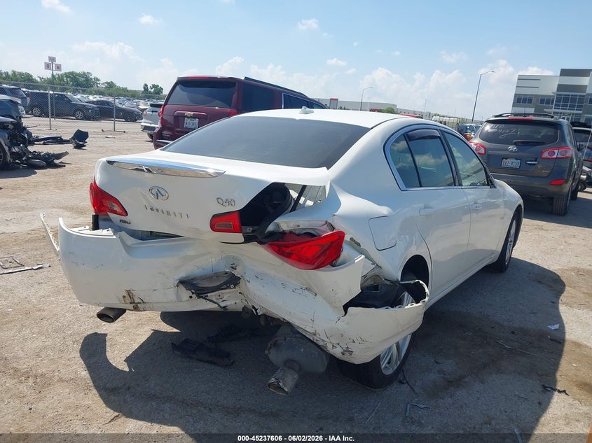 2015 Infiniti Q40 VIN JN1CV6AR2FM651102 IAAI salvage auction — REAR END, Wait Title, sold $725 on 2026-10-06 (photo 4)
