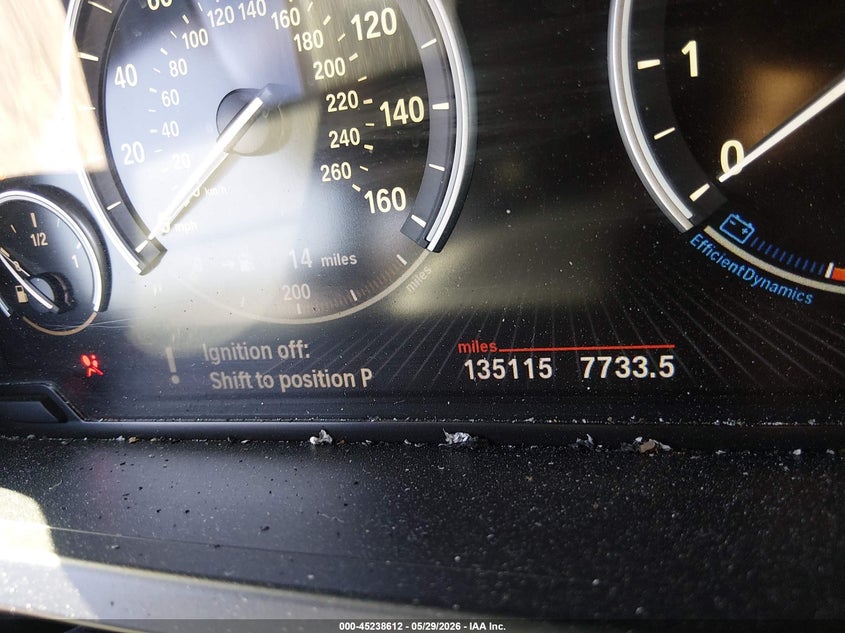 2013 BMW 7er VIN WBAYA8C50DC996553 IAAI salvage auction — FRONT END, Salvage Title, sold $1,050 on 2026-07-06 (photo 7)