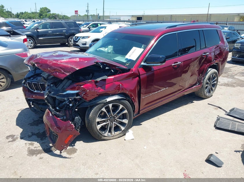 2021 Jeep Grand cherokee VIN 1C4RJKDG8M8132843 IAAI salvage auction — FRONT END, Salvage Title, sold $4,350 on 2026-07-18 (photo 2)