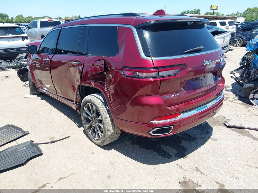 2021 Jeep Grand cherokee VIN 1C4RJKDG8M8132843 IAAI salvage auction — FRONT END, Salvage Title, sold $4,350 on 2026-07-18 (photo 3)