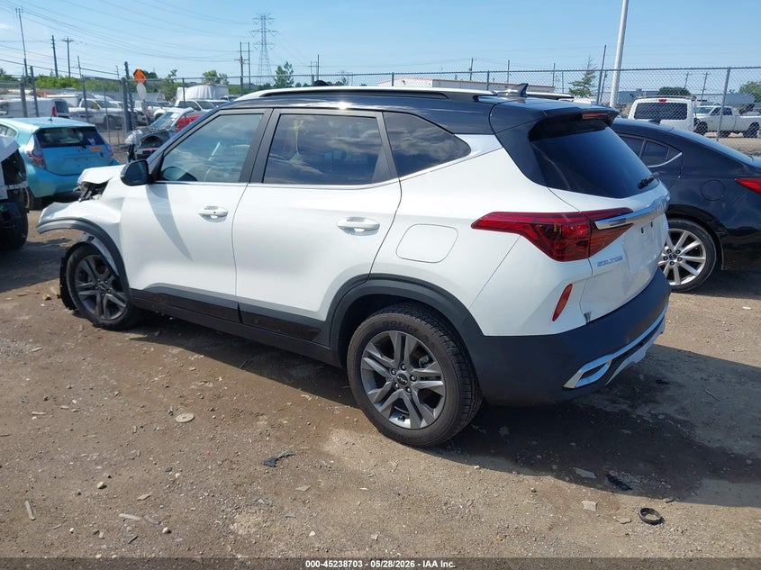 2023 Kia Seltos VIN KNDEU2AA2P7402519 IAAI salvage auction — FRONT END, Salvage Title, sold $4,350 on 2026-07-09 (photo 3)