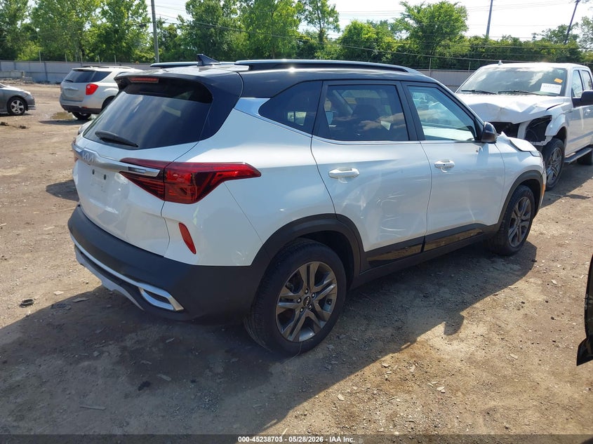 2023 Kia Seltos VIN KNDEU2AA2P7402519 IAAI salvage auction — FRONT END, Salvage Title, sold $4,350 on 2026-07-09 (photo 4)