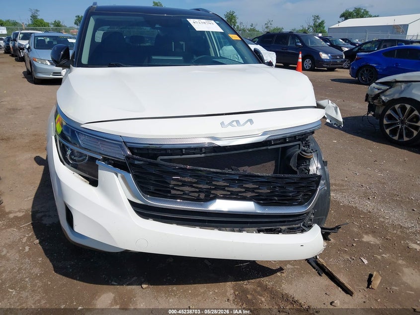 2023 Kia Seltos VIN KNDEU2AA2P7402519 IAAI salvage auction — FRONT END, Salvage Title, sold $4,350 on 2026-07-09 (photo 6)