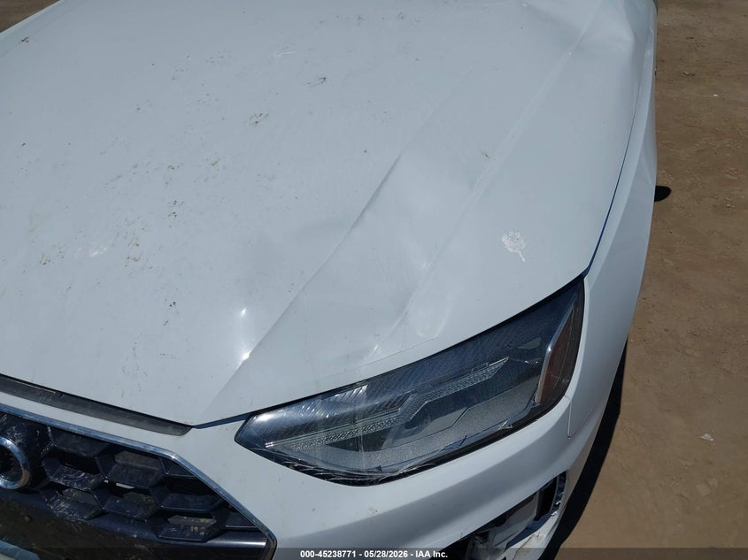 2020 Audi A4 VIN WAUDNAF47LA050621 IAAI salvage auction — FRONT END, Salvage Title, sold $9,700 on 2026-07-16 (photo 6)