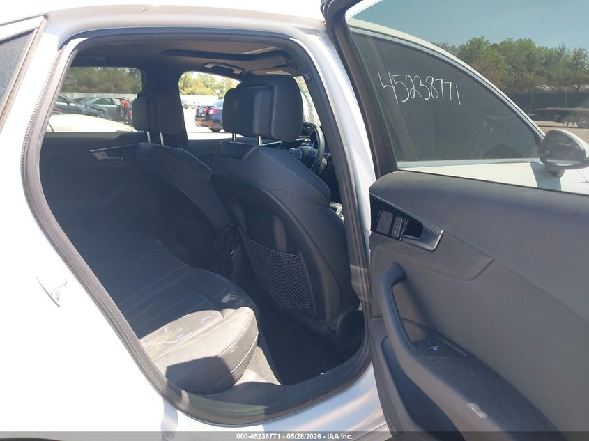 2020 Audi A4 VIN WAUDNAF47LA050621 IAAI salvage auction — FRONT END, Salvage Title, sold $9,700 on 2026-07-16 (photo 8)