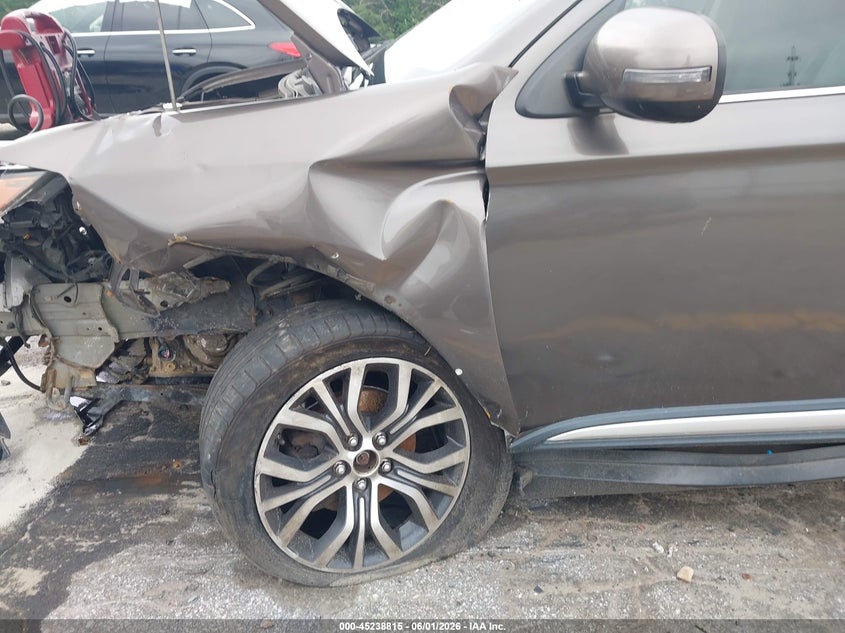 2016 Mitsubishi Outlander VIN JA4AZ3A39GZ055261 IAAI salvage auction — LEFT FRONT, Salvage Title, sold $1,300 on 2026-07-22 (photo 6)