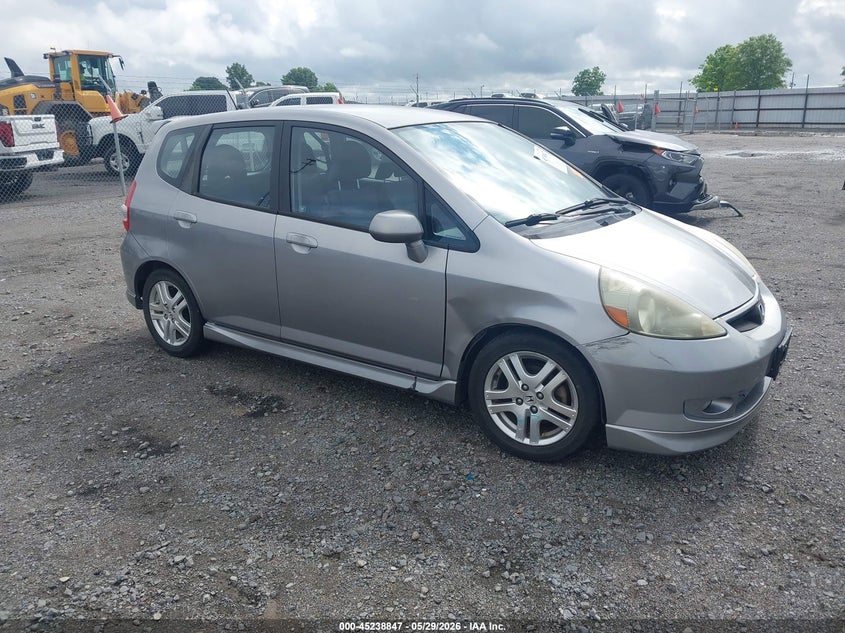 2008 Honda Fit VIN JHMGD38658S058620 IAAI salvage auction — FRONT & REAR, Clear (Arkansas), sold $1,250 on 2026-07-08 (photo 1)