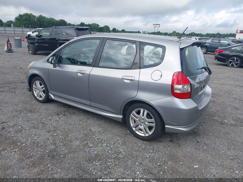 2008 Honda Fit VIN JHMGD38658S058620 IAAI salvage auction — FRONT & REAR, Clear (Arkansas), sold $1,250 on 2026-07-08 (photo 3)