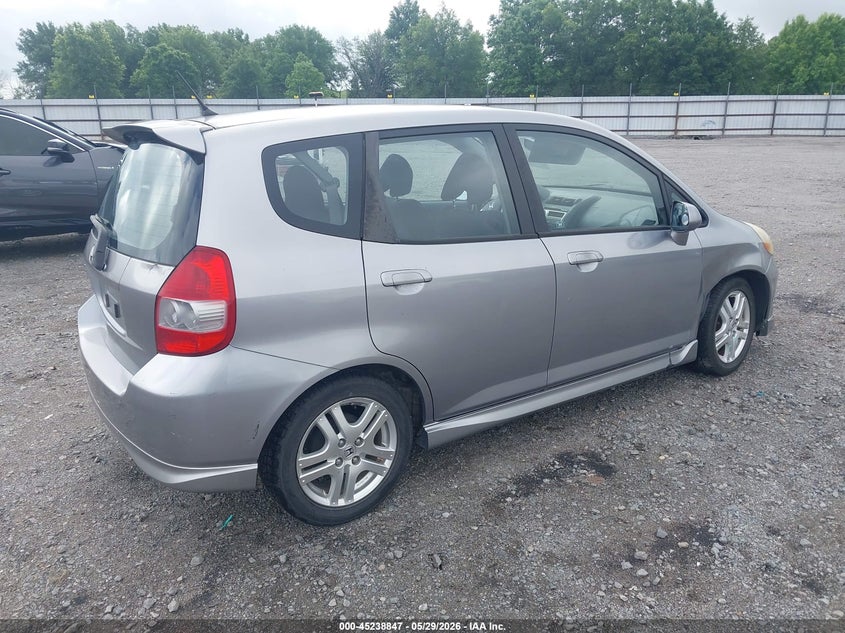 2008 Honda Fit VIN JHMGD38658S058620 IAAI salvage auction — FRONT & REAR, Clear (Arkansas), sold $1,250 on 2026-07-08 (photo 4)