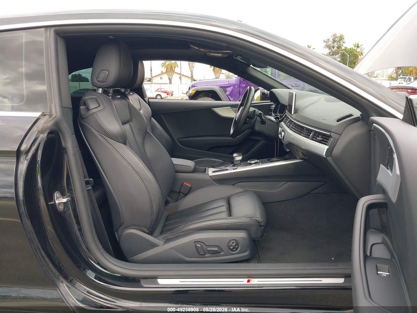 2018 Audi A5 VIN WAUTNAF57JA101858 IAAI salvage auction — LEFT FRONT, Salvage Title, sold $5,300 on 2026-07-07 (photo 5)