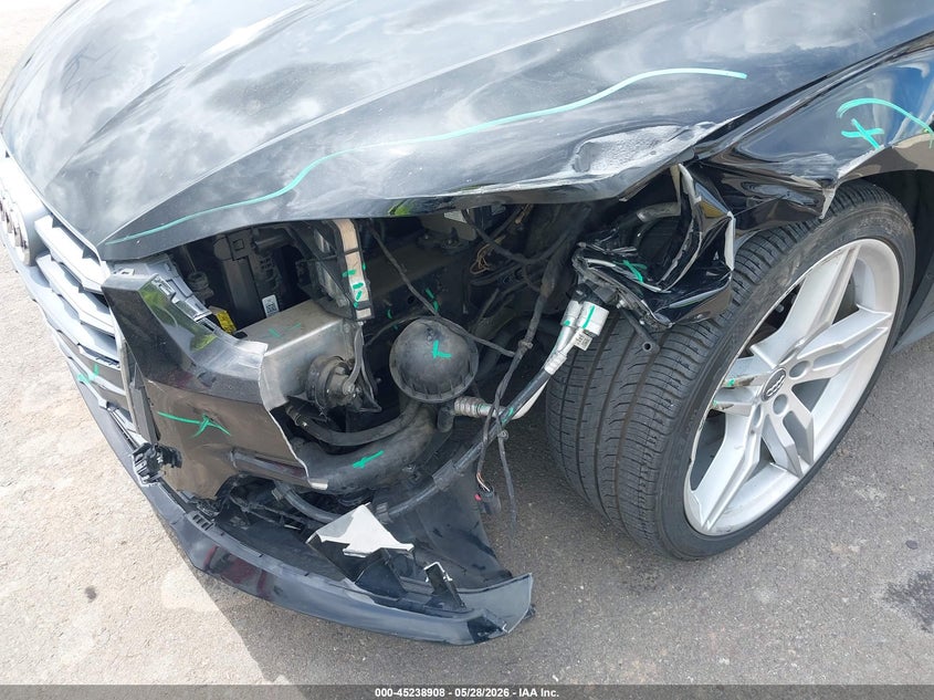 2018 Audi A5 VIN WAUTNAF57JA101858 IAAI salvage auction — LEFT FRONT, Salvage Title, sold $5,300 on 2026-07-07 (photo 6)