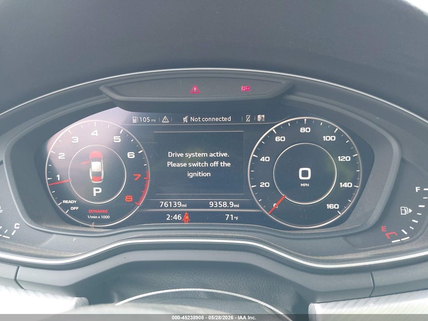 2018 Audi A5 VIN WAUTNAF57JA101858 IAAI salvage auction — LEFT FRONT, Salvage Title, sold $5,300 on 2026-07-07 (photo 7)
