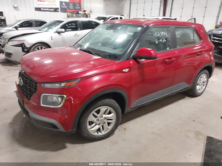 2021 Hyundai Venue VIN KMHRB8A30MU069788 IAAI salvage auction — FRONT END, Salvage (North Dakota), sold $1,500 on 2026-07-30 (photo 2)