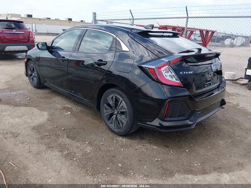 2018 Honda Civic VIN SHHFK7H54JU206940 IAAI salvage auction — HAIL, Salvage Title, sold $6,300 on 2026-07-17 (photo 3)