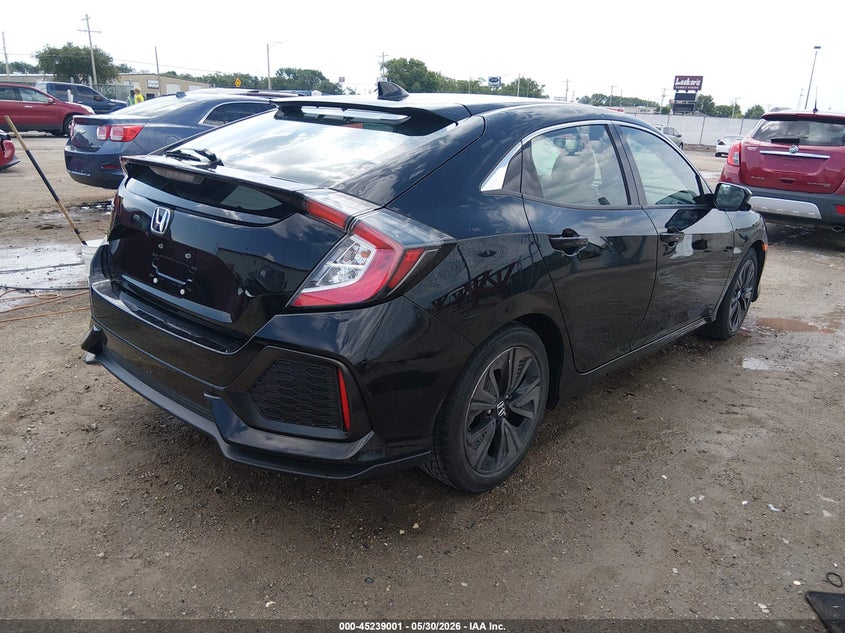 2018 Honda Civic VIN SHHFK7H54JU206940 IAAI salvage auction — HAIL, Salvage Title, sold $6,300 on 2026-07-17 (photo 4)