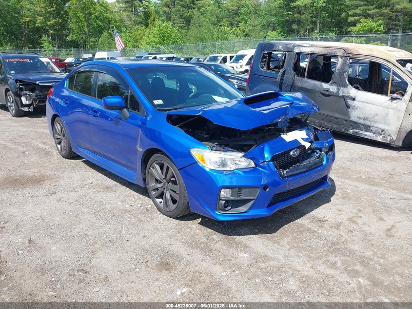2017 Subaru Wrx VIN JF1VA1B62H9821978 IAAI salvage auction — FRONT END, Salvage (Massachusetts), sold $2,500 on 2026-07-31 (photo 1)