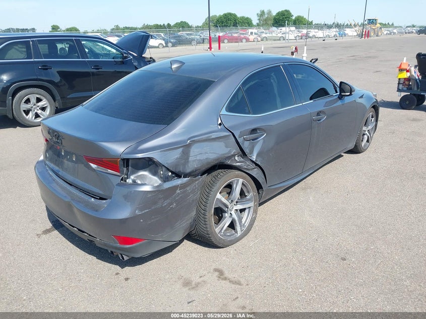 2018 Lexus Is VIN JTHC81D21J5030456 IAAI salvage auction — RIGHT REAR, Salvage Title, sold $5,450 on 2026-07-29 (photo 4)