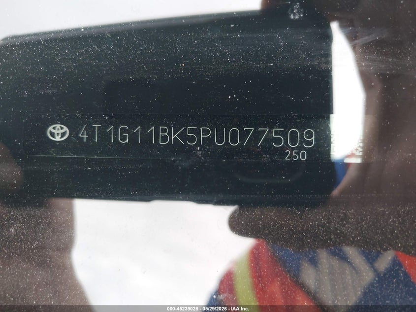 2023 Toyota Camry VIN 4T1G11BK5PU077509 IAAI salvage auction — SIDE, Salvage Title, sold $5,900 on 2026-07-18 (photo 9)